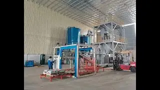 Full automatic tile adhesive production line dry mortar mix plant with stacking machine