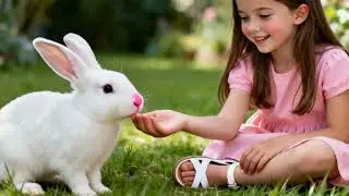 A Little Girl, Her Bunny & Apples for Grandparents 🍎🐰 | Short Story