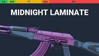 AK-47 Midnight Laminate - Skin Float And Wear Preview