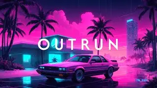 OUTRUN | 80s Synthwave Miami Midnight Mirage - Synth Wave Retrowave Electro Music Mix