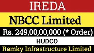 IREDA🔴NBCC Limited🔴HUDCO🔴Ramky Infrastructure Limited