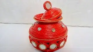 How to make pot from newspaper I DIY paper craft I Creative Diaries