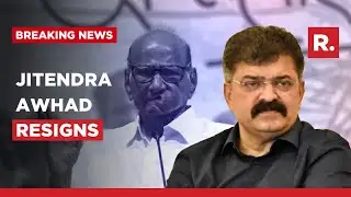 NCP's Jitendra Awadh holds briefing 'I want Sharad Pawar Saheb to take back his resignation'
