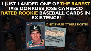 I just landed one of THE RAREST 1986 Donruss Jose Canseco Rated Rookie baseball cards in existence!