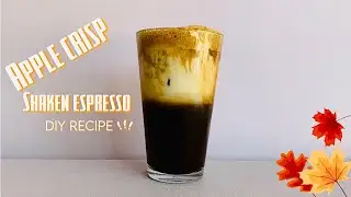 DIY Starbucks apple crisp oat milk shaken espresso