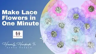 How to make Lace flowers| handmade flowers | pastel #make flowers in 1 minute| shorts