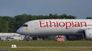 Ethiopian Airlines ET-AUC Airbus A350-941 ET728 Geneva GVA To Manchester MAN 25/06/2023.
