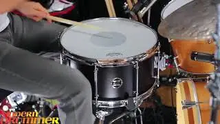 Modern Drummer-Mike Dawson Demo-February 2018 Issue-Beier 1.5 Steel--6.5 x 15 & 7.5 x 15