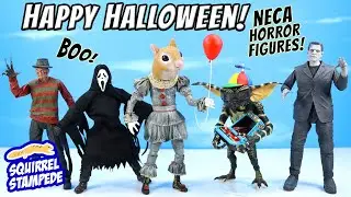 NECA Monsters and Horror Collection Figures Freddy Ghost Face Frankenstein!