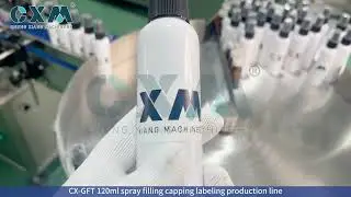 Expand Your Packaging Capacity with CX GFT 120ml spray filling capping labeling production line