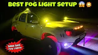 Bas यही chahiye tha apni DUSTER ke liye | Best Fog Lamp Setup | ​⁠​⁠@The Road Hunterz