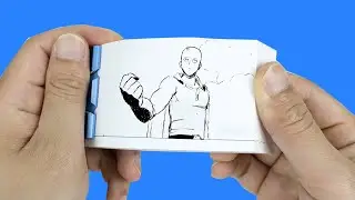 The wonderful fight of One Punch Man comes from the flip book animation