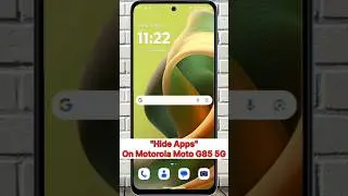 How To Hide Apps On Motorola Moto G85 5G | Hide App Feature #motog85 #shorts