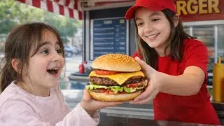 HAMBURGER DÜKKANI AÇTIK 🍔 ÇOK GÜZEL OYUN OYNADIK!!! 🥰🤣