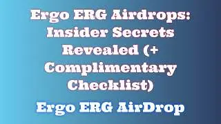 Get Free Ergo ERG Airdrop  | Learn How to Swap or Sell Ergo ERG Airdrop