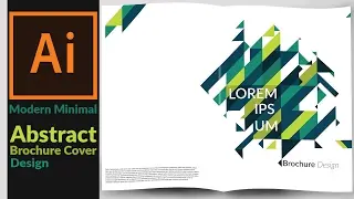 Abstract Brochure Cover Design concept in Adobe Illustrator