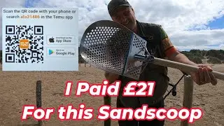 Beach Metal Detecting with a budget Sand scoop #metaldetecting #temu #tips