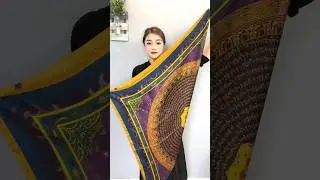 how to tie a large square scarf ! #short #shorts #cbhideas