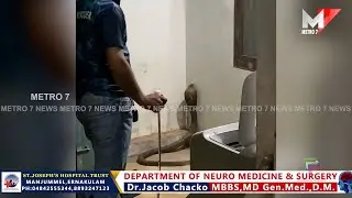 കോഴിപ്പിള്ളി സ്വദേശിയുടെ വീട്ടിൽ വാഷിംഗ് മെഷീനു സമീപത്ത് നിന്ന്മൂർഖൻ പാമ്പിനെ പിടികൂടി Kothamangalam