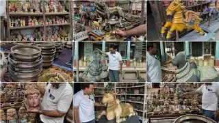 Antique Vintage wooden horses, nandi, stone nandi, stone elephant | Prachin Art Gallery