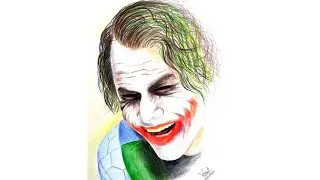 colour pencils art. Joker