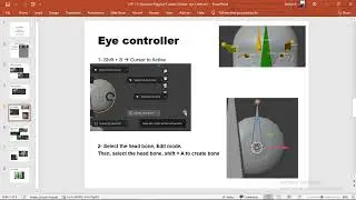 تهيئة الشخصية للحركة الجزء السادس(Custom Shapes + Eye Controller)