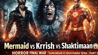 Mermaid vs Krrish vs Shaktimaan 😱 | Horror Final War | Samundar Ki Bhayanak Sena | Hrithik Roshan 