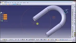 Catia v5 I Rib command I  part design tutorial for beginners