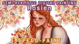 Rosien | Semi Realistic Digital Painting | Speedpaint Digital Art