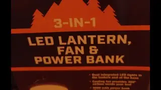 300 Lumen 3-In-1 LED Lantern, Fan, And Power Bank from Harbor Freight