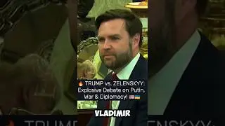 🔥 TRUMP vs. ZELENSKYY: Explosive Debate on Putin, War & Diplomacy! 🇺🇸🇺🇦