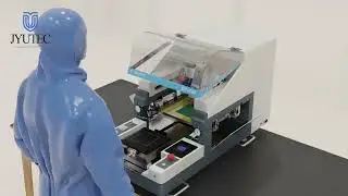 Desktop semi automatic thick film screen printing machine,model is JY-DP-320#screenprintingmachine