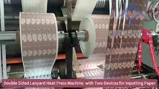 OEM lanyard heat press transfer press for polyester, ribbons & lanyard customization