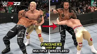 WWE 2K22: 10 Finishers That Have Been Used by Multiple Wrestlers!
