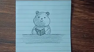 Cute Teddy Bear Drawing | Easy Pencil Drawing