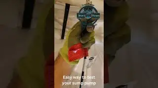 Easy way to test your sump pump