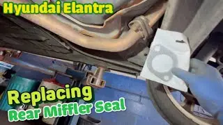 Hyundai Elantra Loud Muffler Noise Fix leaking  Gasket replacement