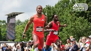Akani Simbine Runs a 9.86 in the Men's 100m at 2025 adidas Atlanta City Games