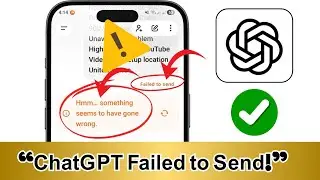 ChatGPT Failed to Send Message | Hmm Something Went Wrong Error Fix (2025)