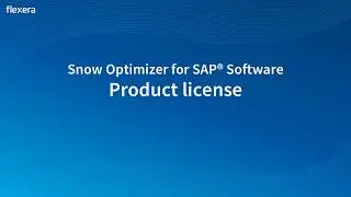 Snow Optimizer for SAP® Software product license