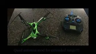 JJRC H31 Waterproof FPV Setup (LOS Snow Bashing) & Antenna Mod - 9min Flight Time with 25g extra