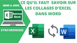 Les techniques pour copier-coller un tableau Excel dans Word qui s'actualisera automatiquement