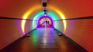 Antwerp Tunnel under the river.