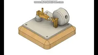 SMALL HORIZONTAL SINGLE CYLINDER OSCILLATING STEAM ENGINE