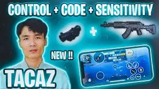 [YouTuber] Tacaz Layout Code And Sensitivity 2021 || PUBG MOBILE |