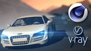 Audi R8 Fan made Advertisement (C4D + Vray)