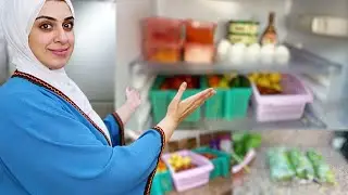 روتين تشجيعي جدآ☘️جوله في ثلاجتي وازاي برتبها وبنظفها☘️خليتها عروسه🥰