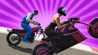 INSANE BIKE CHALLENGE! BF VS GF! (GTA 5 FUNNY MOMENTS)