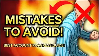 DONT DO THESE MISTAKES! Best Progression Guide For Accounts[Tips & Tricks] One Punch Man World
