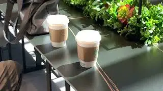 Asian expensive apartment with Starbucks coffee lobby chill afternoon taiwan 台北看房星巴克免費咖啡下午時光台北愜意大廳